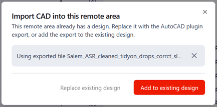 import cad existing