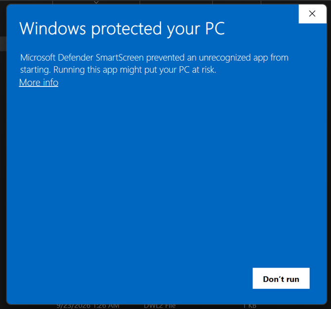 windows protected