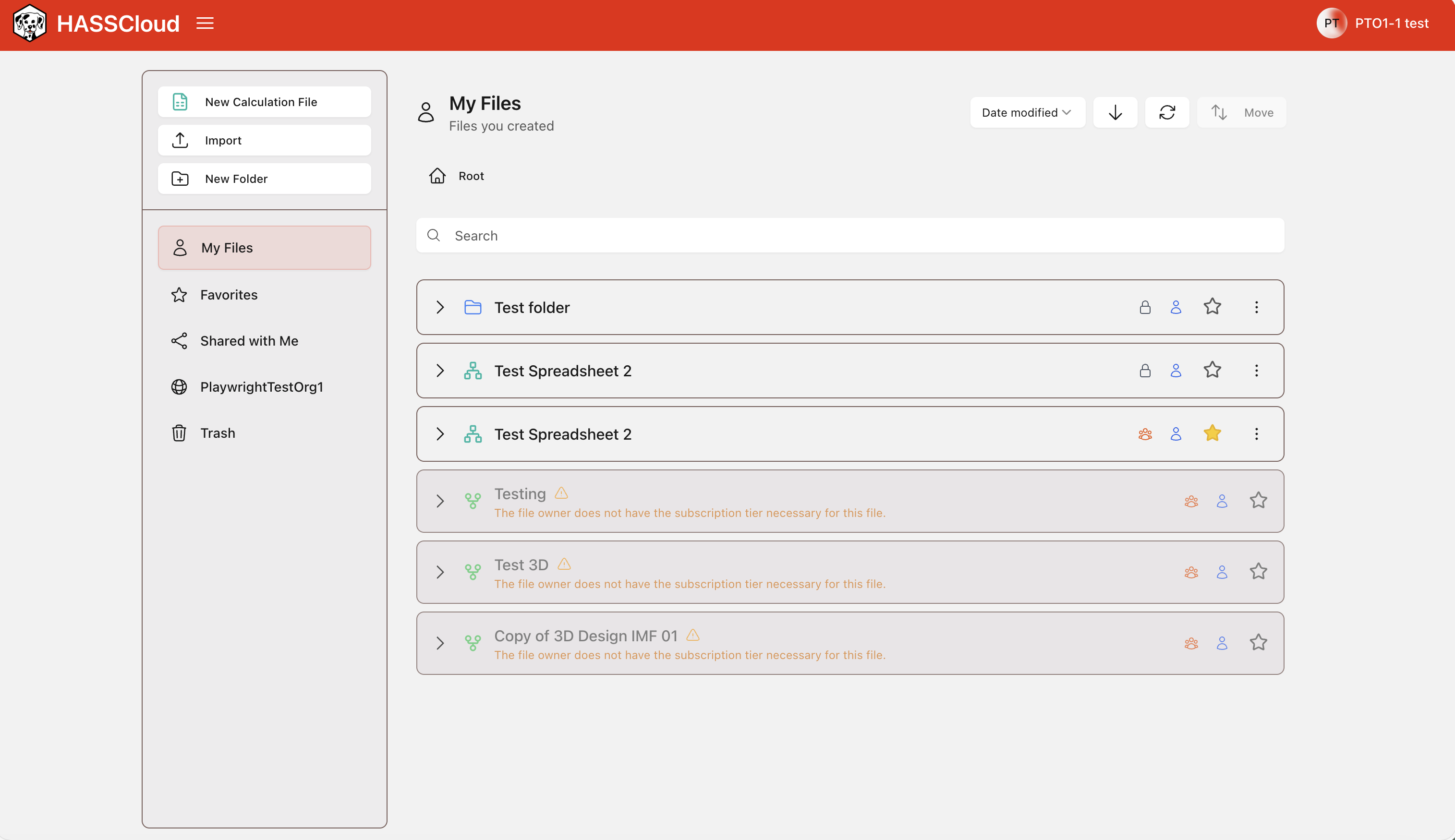 Project overview in file system